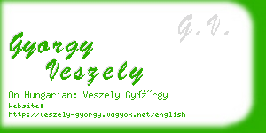 gyorgy veszely business card